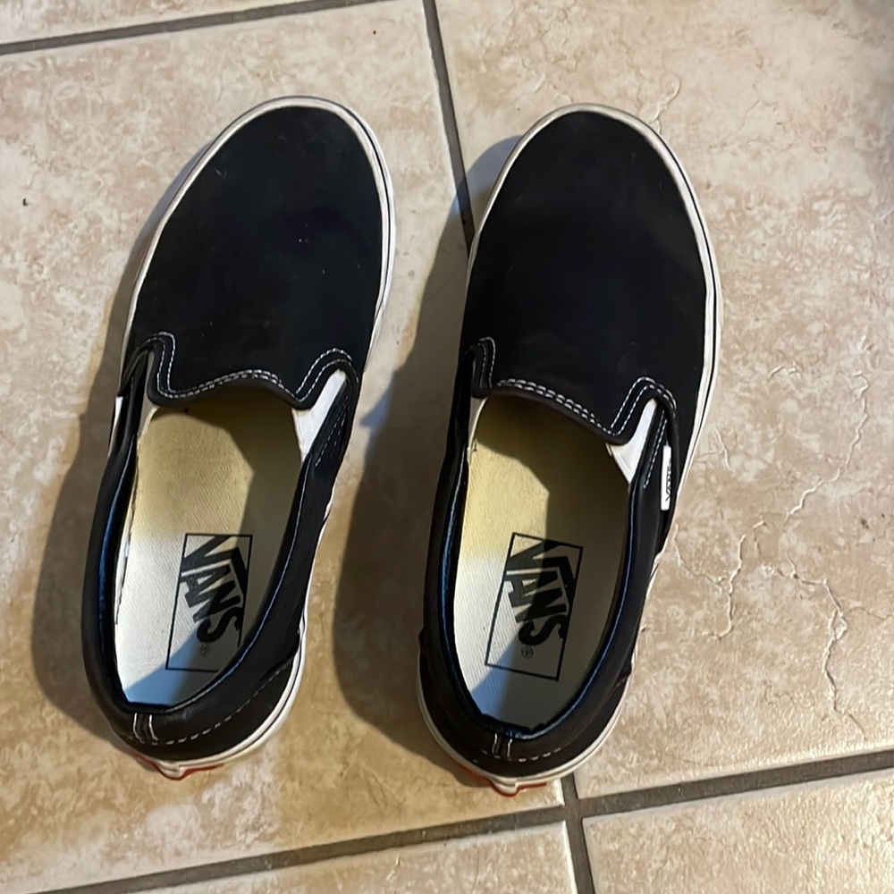 black slip on vans